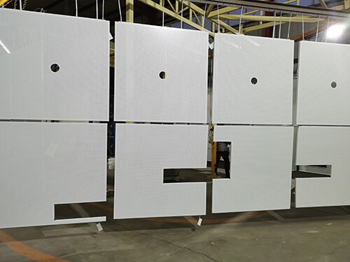 l鋁單板生產(chǎn)過(guò)程