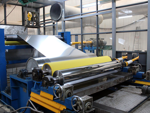 石紋彩涂鋁板卷材生產(chǎn)線